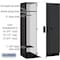 Salsbury Industries 1 Tier Designer Locker, 54"Wx76"Hx21"D, 3 Door, Black 18-21361BLK - alternate 7